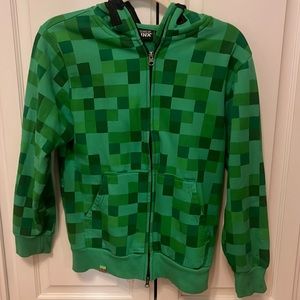 Minecraft Creeper Zip-up hoodie